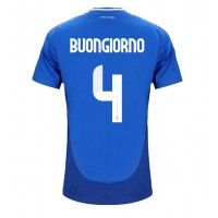 Fotbalové Dres Itálie Alessandro Buongiorno #4 Domácí ME 2024 Krátký Rukáv